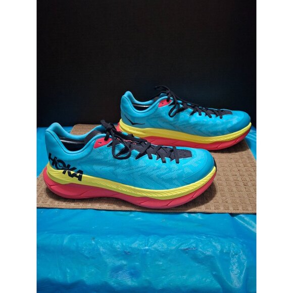 Hoka Blue/Yellow Carbon X 3 Running Shoes Size 11D - Picture 4 of 10